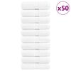 vidaXL Premium Wash Towels "SOLUND" 50 pcs White 30x30 cm 600 gsm
