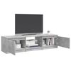 vidaXL TV Cabinet with LED Lights Concrete Grey 140x40x36 cm