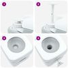 vidaXL Camping Toilet Grey 41.5 x 36.5 x 42 cm