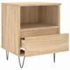 vidaXL Bedside Cabinet Sonoma Oak 40x35x50 cm Engineered Wood