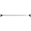 vidaXL Telescopic Wardrobe Rails 2 pcs Silver 58-100 cm