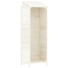 vidaXL Garden Shed White 55x52x174.5 cm Solid Wood Fir