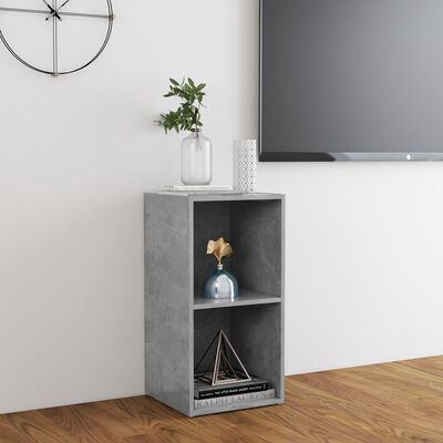 vidaXL TV Cabinet Concrete Grey 72x35x36.5 cm Engineered Wood