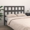 vidaXL Bed Headboard Grey 145.5x4x100 cm Solid Wood Pine