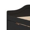 vidaXL Day Bed with 3 Drawers without Mattress IRUN Black 90x200 cm