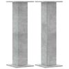 vidaXL Plant Stands 2 pcs Concrete Grey 30x30x95 cm Engineered Wood