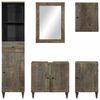 vidaXL 5 Piece Bathroom Furniture Set Solid Wood Mango