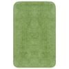 vidaXL Bathroom Mat Set 2 Pieces Fabric Green