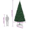 vidaXL Christmas Tree with Decorative String Lights Green 400 cm PVC