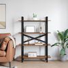 vidaXL Bookshelf Old Wood 100 x 33.5 x 140 cm Engineered Wood