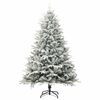 vidaXL Artificial Pre-lit Christmas Tree with Ball Set Green 210 cm