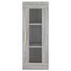 vidaXL Wall Mounted Cabinet Grey Sonoma 34.5x34x90 cm