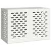 vidaXL Air Conditioner Cover White 100 x 50 x 70 cm Steel