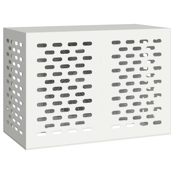 vidaXL Air Conditioner Cover White 100 x 50 x 70 cm Steel