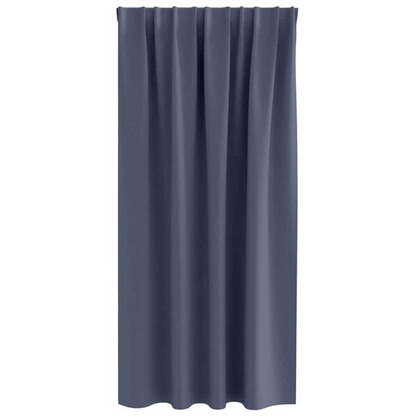 vidaXL Blackout Curtains with Rings 2 pcs Anthracite 175 x 140 cm