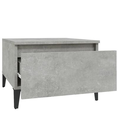 vidaXL Side Tables 2 pcs Concrete Grey 50x46x35 cm Engineered Wood