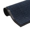 vidaXL Dust Control Mats 2 pcs Rectangular Tufted 60x90 cm Blue