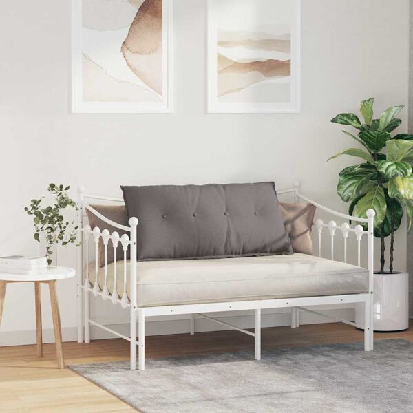 vidaXL Back Pillow Taupe 100 x 19 x 50 cm Fabric