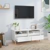 vidaXL TV Cabinet White 100x34.5x44.5 cm Engineered Wood