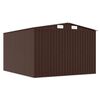 vidaXL Garden Shed 257x298x178 cm Metal Brown