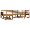 vidaXL Outdoor Sofa Set 6 pcs Natural Solid Acacia Wood