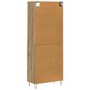 vidaXL Highboard 2 pcs Artisan Oak Engineered Wood