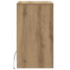 vidaXL LED Bedside Cabinet 2 pcs Artisan oak 38 x 34 x 61 cm