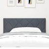 vidaXL Headboard Height Adjustable Dark grey 90 cm Velvet
