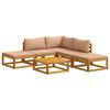 vidaXL Sofa Set 6 pcs Natural Solid Acacia Wood