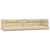 vidaXL Pallet Cushions 5 pcs Beige Fabric