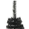 vidaXL Christmas Tree with 300 LEDs with Stand Black 180 cm PVC