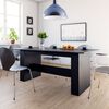 vidaXL Dining Table Black 180x90x76 cm Engineered Wood