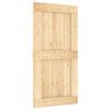 vidaXL Sliding Door NARVIK Natural and Black 100 x 210 cm (213.5 cm)