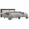 vidaXL Bed Frame without Mattress Brown Oak 160x200 cm