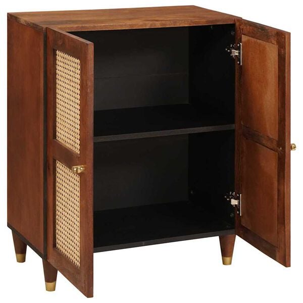 vidaXL Sideboard Brown 60 x 33 x 75 cm Solid Mango Wood