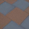vidaXL Fall Protection Tiles 24 pcs Rubber 50x50x3 cm Grey