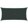 vidaXL Sunshade Sail 2.5 x 6 m HDPE Rectangular Dark Green