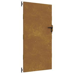 vidaXL Garden Gate 85 x 200 cm Powder-coated steel Black Lockable