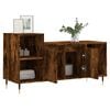 vidaXL TV Cabinet Smoked Oak 100x35x55 cm Engineered Wood