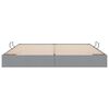 vidaXL Storage Bed with Mattress Light Grey 200 x 200 cm Fabric