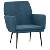 vidaXL Armchair Blue 62x79x79 cm Velvet