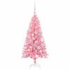 vidaXL Christmas Tree with 150 LEDs with Stand Pink 120 cm PVC