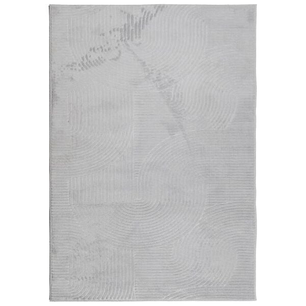 vidaXL Rug IZA Short Pile Scandinavian Look Grey 160x230 cm