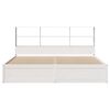 vidaXL Bed Frame without Mattress White 200x200 cm Solid Wood Pine