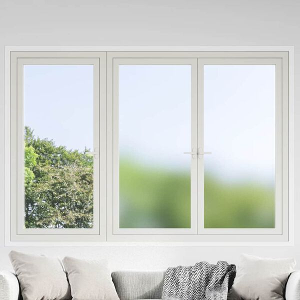 vidaXL Window Films 3 pcs Static Frosted Grey PVC