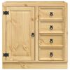 vidaXL Cabinet SKI Honey Brown 80 x 46 x 81 cm Solid Pine Wood