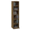 vidaXL CD Cabinet Smoked Oak 21x20x88 cm Engineered Wood