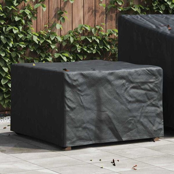 vidaXL Furniture Cover Plain Black 82 x 82 x 50 cm Fabric