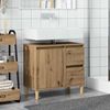 vidaXL Sink Cabinet Artisan Oak 65x33x60 cm Engineered Wood