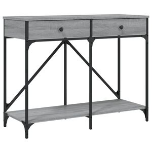 vidaXL Console Table Grey Sonoma 100x39x78.5 cm Engineered Wood